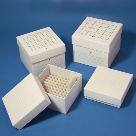 9x9 Microtube Freezer Storage Box, Plastic