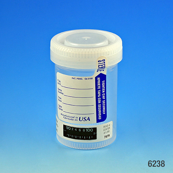 Container with Thermometer Strip