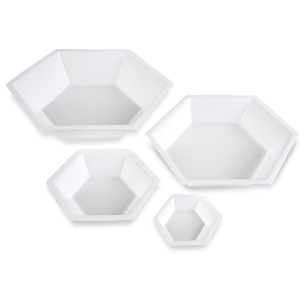 Plastic Hexagonal Dishes