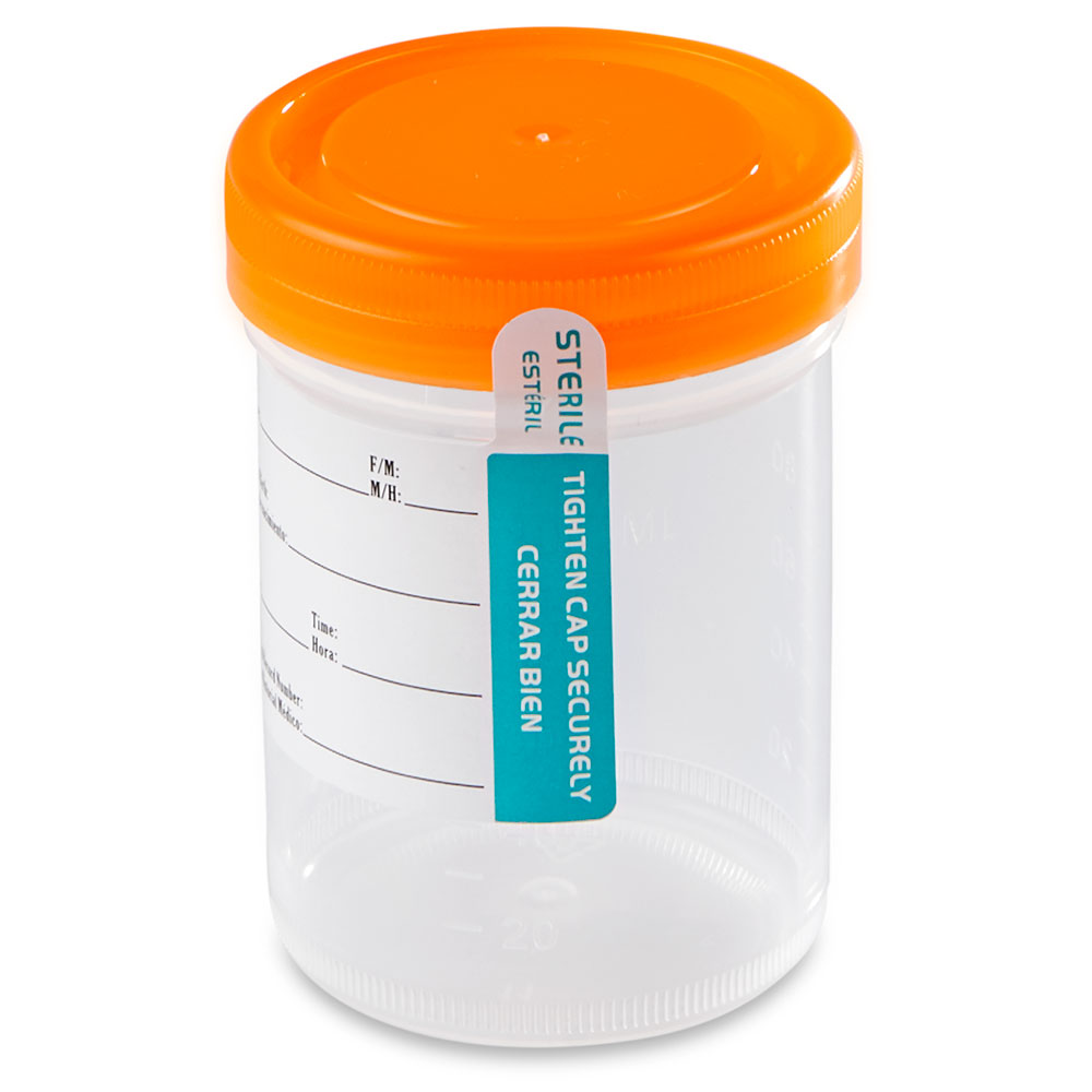 Leak Free Specimen Container 90mL and 53mm Brim