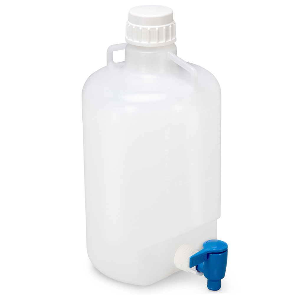 Diamond RealSeal Round LDPE Carboys with Spigot from Globe Scientific ...