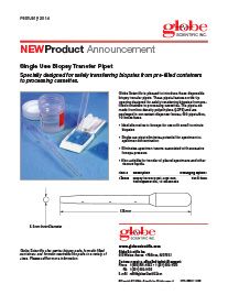 Wide Bore Transfer Pipet Product Announcement - Industrial Markets