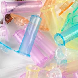 Microcentrifuge Tube, 2.0mL, PP, Attached Snap Cap, Graduated, ASSORTED, Certified: Rnase, Dnase and Pryogen Free, 500/Stand Up Zip Lock Bag