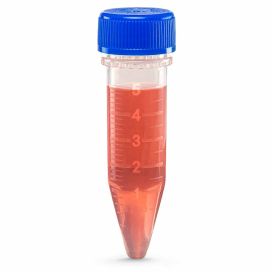 Diamond Midi Centrifuge Tube, 5.0mL, PP, Assembled Blue Screw Cap, Graduated, STERILE, 20/Bag, 10 Bags/Unit