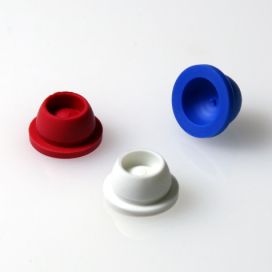 Cap, Plug, 13mm, TPE, for Vacuum and Test Tubes, RED