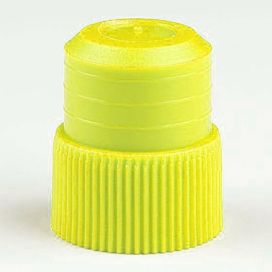 Cap, Plug, 16mm, Yellow