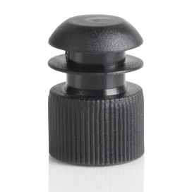 Flange Plug Cap - Black, For 16mm Tubes