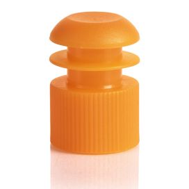 Flange Plug Cap - Orange, For 16mm Tubes