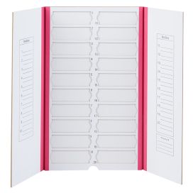 Slide Mailer, Cardboard, for 20 Slides, Pink