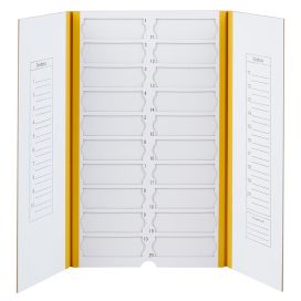 Slide Mailer, Cardboard, for 20 Slides, Yellow