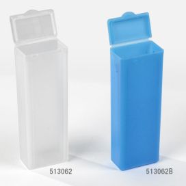 Slide Mailer, Polypropylene, Flip Top, for 5 Slides, Blue