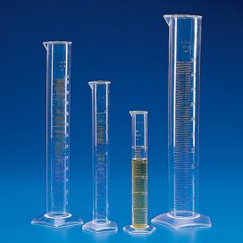 Graduated Cylinder, PMP (TPX), Molded Graduations, 500mL