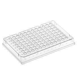 Diamond Shell 0.1mL 96 well PCR Plate, Full skirt, Clear PC frame and PP wells