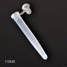 500uL (0.5mL) Microcentrifuge Tube, 6 x 44mm, PE, Attached Plug Cap