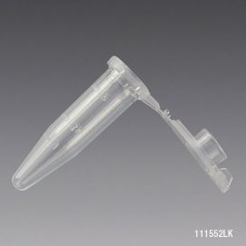 Microcentrifuge Tube, 0.5mL, PP, Attached Locking Snap Cap, Graduated, Natural, Lot Certified: Rnase, Dnase, Pryogen, ATP and Human DNA Free