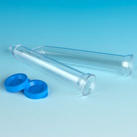 Urine Collection System, 12mL Flared Top Urine Centrifuge Tube and Separate Blue Snap Cap