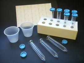 Uri-Pak Urine Collection System, 12mL Flared Top Urine Tube, Blue Snap Cap, Collection Cups & ID Labels