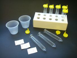 Uri-Pak Urine Collection System, 12mL Flared Top Urine Tube, Yellow Snap Caps with Sanitary Grip, Collection Cups & ID Labels