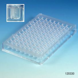 Microtitration Plate, 96-Well, Flat Bottom, PS