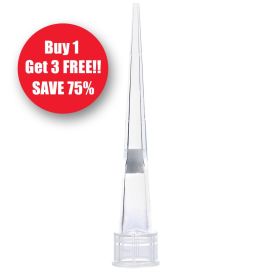 *** BUY 1 GET 3 FREE - SAVE 75% *** Filter Pipette Tip, 0.1 - 10uL STERILE, 96/Rack, 10 Racks/Box, 2 Boxes/Carton