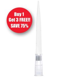 *** BUY 1 GET 3 FREE - SAVE 75% *** Filter Pipette Tip, 1 - 200uL, STERILE, 96/Rack, 10 Racks/Box, 2 Boxes/Carton
