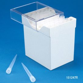 Pipette Tip, 5000uL (5mL), Natural, for use with Biohit Proline & Eppendorf Research, Racked, 50/Rack, 4 Racks/Box