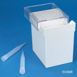 Pipette Tip, 1000 - 10,000uL (1-10mL), Natural, for use with Finnpipette, Brand, Gilson, Socorex & Labsystem, Racked, 25/Rack, 4 Racks/Box