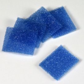 Biopsy Sponges for Cassettes, Foam, Blue, 30.2mm x 25.4mm x 2mm, 1000/Pack