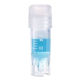 RingSeal Cryogenic Vials, 1.0ml, Sterile, External Threads, Attached Screwcap with O-ring seal