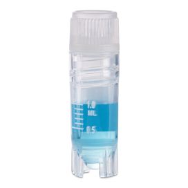 RingSeal Cryogenic Vials, 1.0ml, Sterile, Internal Threads, Self-Standing, Attached Screwcap with O-ring seal