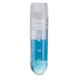 RingSeal Cryogenic Vials, 2.0ml, Sterile, Internal Threads, Round Bottom, Attached Screwcap with O-ring seal