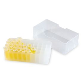 Polypropylene Freezer Box for 15 or 50mL Tubes, Blue With Numbered Grid And  Lid, 4/PK