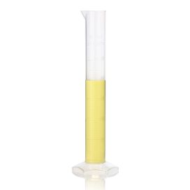 50mL Cylinder, Measuring, Diamond Essentials, Class B, PP, Molded Graduations, tall form