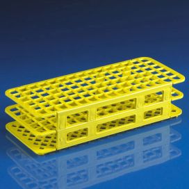 Rack, Tube, 12/13mm, 90-Place, PP, Yellow