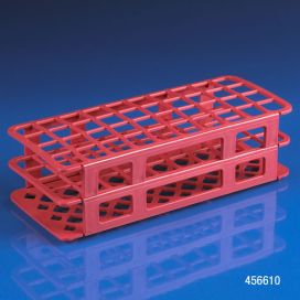 Rack, Tube, 20/21mm, 40-Place, PP, Red