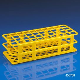 Rack, Tube, 25mm, 40-Place, PP, Yellow