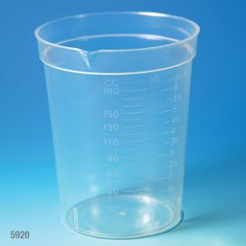 Small Measuring Cup with Lid, Cup, Medication Cup, Dispensing Cup, Measuring Cup, Size: 50 mL, Blue