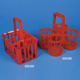 Bottle Carrier, 6-Place, For Bottles Up To 95mm Wide, RED