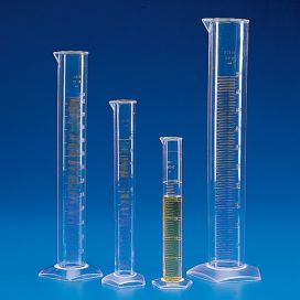 Graduated Cylinder, PMP (TPX), Molded Graduations, 10mL