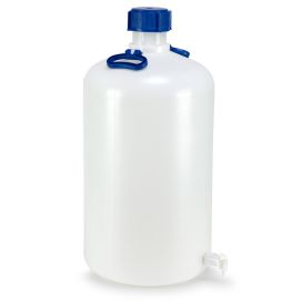 Carboys, with Spigot, Heavy Duty, 50 Liter (13 Gallon), HDPE, Spigot Included