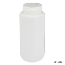 Bottles, Diamond RealSeal, Wide Mouth Round, HDPE with PP Closure, 1000mL, 6/Pack, 24/Case