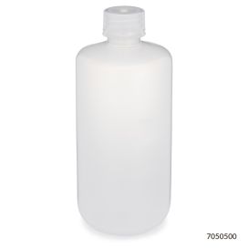 Bottles, Diamond RealSeal, Narrow Mouth Boston Round, PP with PP Closure, 500mL, 12/Pack, 48/Case