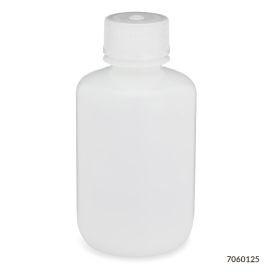 Bottles, Diamond RealSeal, Narrow Mouth Boston Round, HDPE with PP Closure, 125mL, 12/Pack, 72/Case