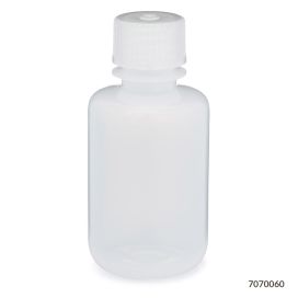JG Finneran D0437B-16 High Density Polyethylene Natural Narrow Mouth Laboratory Grade Bottle Pack of 100 Bulk Pack 28mm Closure 500mL Capacity 