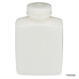 Bottles, Diamond RealSeal, Wide Mouth Rectangular, HDPE with PP Closure, 500mL, 12/Pack, 48/Case