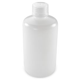 Diamond Essentials Bottle, Narrow Mouth, Boston Round, HDPE with PP Closure, 250mL, Bulk Packed with Bottles and Caps Bagged Separately, 250/Case