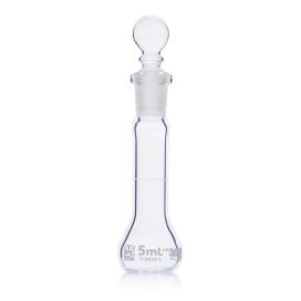 5mL Volumetric Flask, Globe Glass, Class A, 6/Box, 12/Case