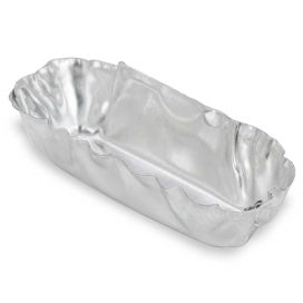 Aluminum Micro Weighing Dish, 1.12ml, 25L x 7W x 7H mm, Rectangle, Crimped Walls