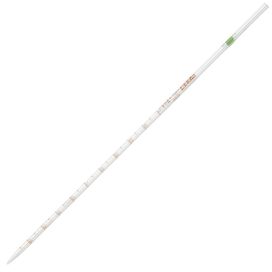 2mL Serological Pipette, Globe Glass, Reusable, Class A, 0.1 Graduations, Green Band