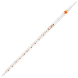 10mL Serological Pipette, Globe Glass, Reusable, 0.1 Graduations, Orange Band